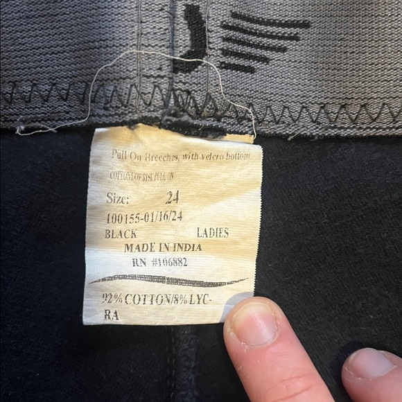 Tuff Rider Black Riding Pants - Picture 3 of 3